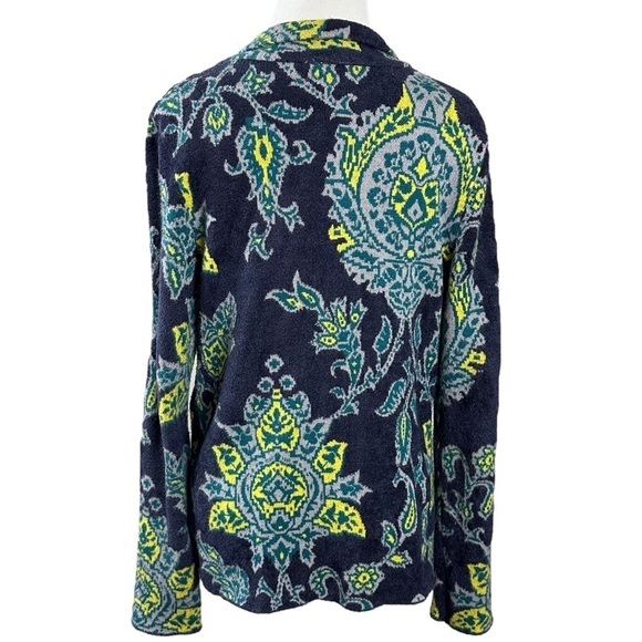 Anthropologie Moth Retro 70s Artsy Chenille Sweater Jacket Size Small Whimsical - Picture 6 of 13